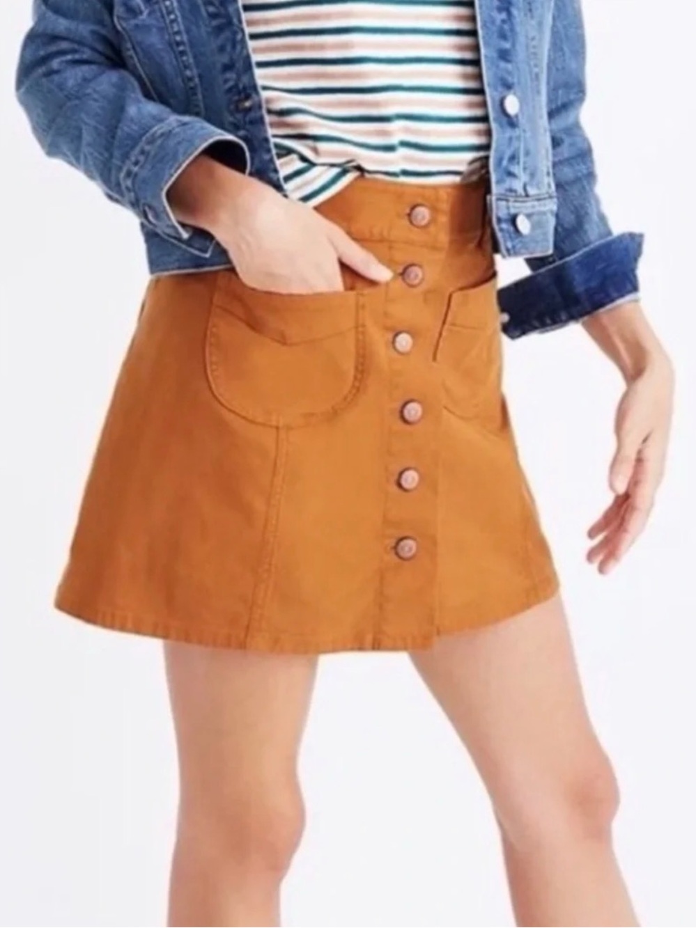Madewell Mustard Button Mini
